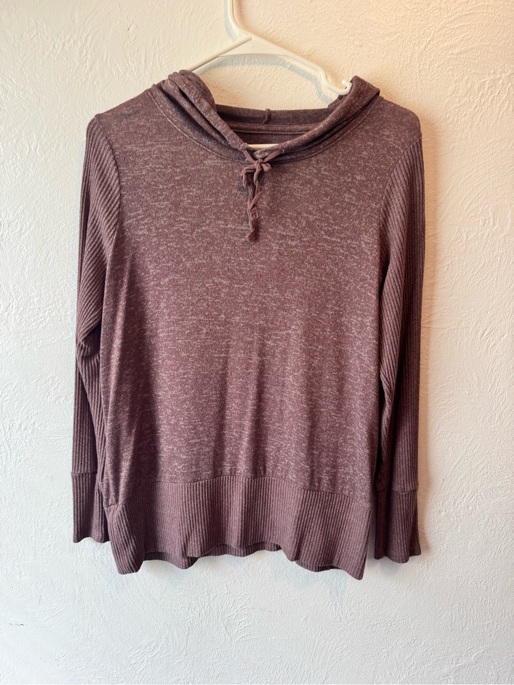 Xersion Heathered Mauve Hooded Pullover